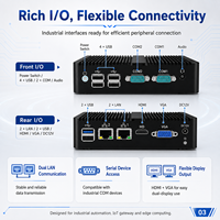 Computadora Integrada Sin Ventilador con Amplia Capacidad de Entrada/Salida, Doble LAN, COM, USB, HD, VGA para Proyectos OEM/ODM, Compatible con Windows y Linux, PC Industrial Integrado