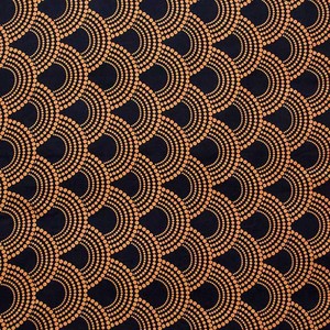 <span class=keywords><strong>Tissu</strong></span> artisanal Ankara en <span class=keywords><strong>polyester</strong></span> 100% durable 105GSM à motif à pois et à rayures pour vêtements - Product Image 6