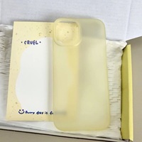 Coque de téléphone transparente mate antichoc, couleur unie minimaliste, adaptée à l'iPhone 16 Pro Max