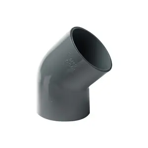 China Grey Color UPVC Fittings PN16 Water Supply Reducing Bush Stub Flange and Elbow Price