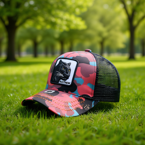 Casquette de camionneur Matthew en tissu mesh, 6 panneaux, respirante, imperméable, avec broderie sur le panneau avant, unisexe, adulte, décontractée, printemps-été - Product Image 2