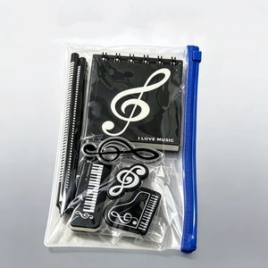 Set de Papelería con Temática Musical para Estudiantes, Set de 9 Piezas, Cuaderno Espiral con Notas de Piano - Product Image 6