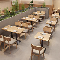 Meubles de restauration rapide modernes et personnalisés, table et chaises pour café, restaurant, hôtel, école, utilisation durable