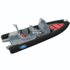 Bateau semi-rigide de luxe Haide CE 23 pieds SP700 avec moteur, flotteurs et tubes, bateau de haute mer Deep V Sea Doo - Product Image 3