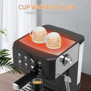 Household LCD Panel Semi-<b>Automatic</b> Espresso <b>Machine</b> 20 Bar Multifunctional Small Milk Foam Steam Electric EU UK Plastic - Product Image 4
