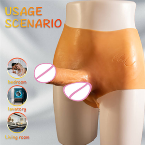 Nuovo Sexy Sexy Sexy con bretelle lesbo Dildo realistico Silicone vibratore biancheria intima morbido per adulti giocattoli sessuali progettati per le donne - Product Image 5