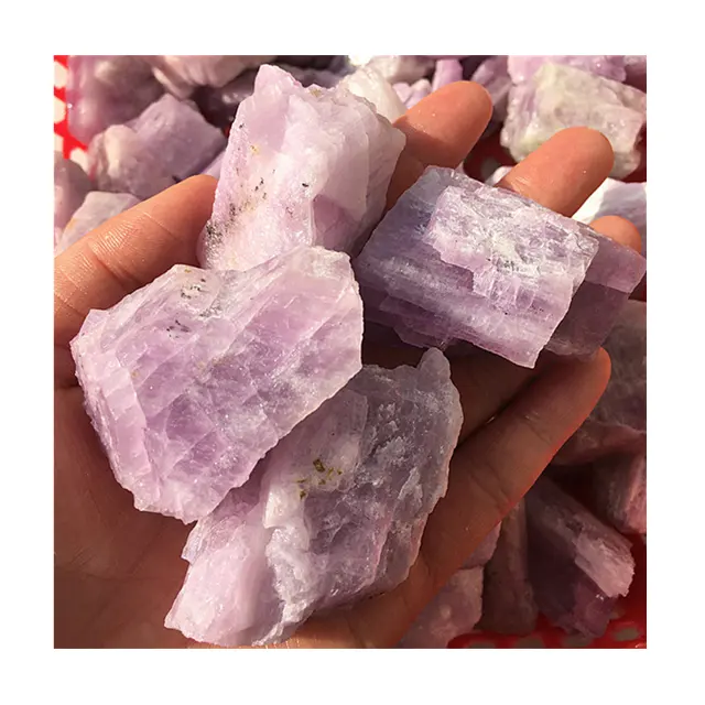Großhandel natürlichen Kristall rohen lila Kunzit rau für Feng Shui