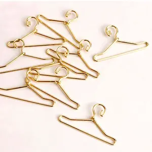 1.0mm thick metal wire material 40mm mini doll hangers for 1/8 1/12 and ob11 doll clothes