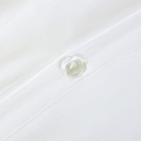 Parure de lit en coton 200 fils, style français romantique, avec volants blancs, douce pour la peau, comprenant housse de couette, drap et taies d'oreiller (quatre pièces)