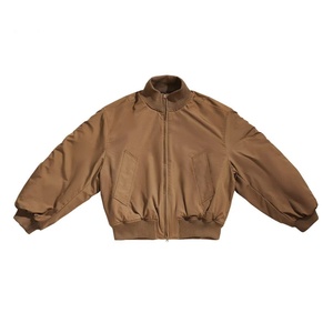 Blouson Bomber Oversize Homme Cleanfit 2025 – Manteau Décontracté Minimaliste Ample en Satin Bleu Marine Foncé Style Streetwear Automne - Product Image 3