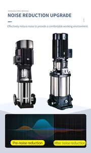 Bomba Sumergible para Aguas Residuales de Acero Inoxidable HRZL QW 220V 20HP 50 M3H, Sin Obstrucciones - Product Image 4