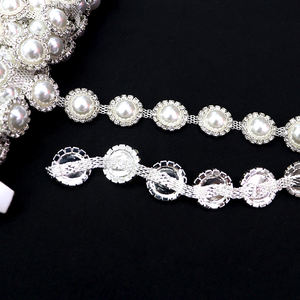 D030 vente en gros de chaîne en cristal de roche délicate chaîne ronde en strass <span class=keywords><strong>pour</strong></span> la fabrication de coupe de décoration de vêtement - Product Image 4