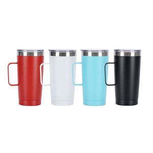 Hot Selling 20oz Tumbler with Handle <b>Coffee</b> Travel Mug Cup Stainless Steel Vacuum Insulated Tumbler Vasos Termos Water <b>Bottle</b> - Product Image 1