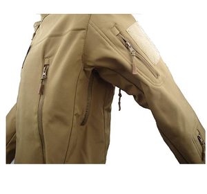 Chaqueta Táctica de Combate HBJ01 Color Caqui Marrón, Impermeable, con Cierre en la Parte Inferior del Brazo, Multibolsillos de Alta Calidad - Product Image 4