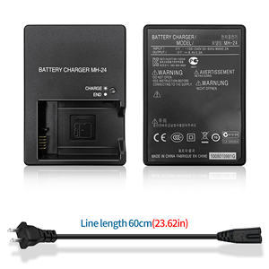 Chargeur de <span class=keywords><strong>batterie</strong></span> pour appareil photo EN-EL4 US AU UK EU pour <span class=keywords><strong>Nikon</strong></span> D3100 D3200 D3300 D3400 D3500 D5100 D5200 <span class=keywords><strong>D5500</strong></span> D5600 P7000 P7700 P7800 - Product Image 1