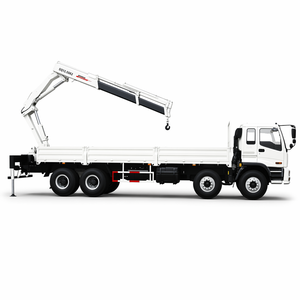 Camion plateau SQ12ZK3Q de bonne qualité avec grue à flèche articulée de 12 tonnes à vendre - Product Image 2