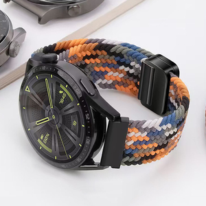 Correa Deportiva Elástica de Nailon Transpirable HUANLONG, Correa de Tela Ajustable con Cierre Magnético de 18/20/22 mm para Hombre y Mujer - Product Image 4