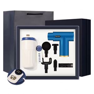 Office Corporate Promotional Welcome <b>Gifts</b> <b>Set</b> with Logo Massage Gun Smart Insulation Coffee Cup Metal Portable Business <b>Gift</b> - Product Image 2