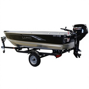 Listo para enviar, ¡Gran éxito de ventas! Nuevo Bote de Aluminio SSV-14 de 14 pies 2023 con Motor Fuera de Borda Mercury de 20hp y 4 Tiempos con Eje de 15 pulgadas - Product Image 1