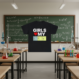 Las chicas adoran mi camiseta de ciencia y química, camiseta divertida con memes, camiseta con diseño de meme, embarazosa, inapropada - Product Image 3