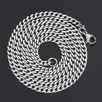 Bijoux Hip Hop, collier chaîne fine en acier inoxydable plaqué or 3 mm, style cubain, pour femmes