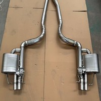 Section arrière Mercedes-Benz W464 G63 4.0t GLC43 AMG avec six sorties latérales et soupapes OEM compatibles avec les downpipes d'échappement personnalisés