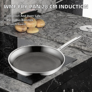 Sartén WMF Profi Resist de 28 cm, Apta para Inducción y Horno, Acero Inoxidable Pulido, Base Multicapa, Revestimiento Antiadherente PermaDur, Resistente a Arañazos - Product Image 2