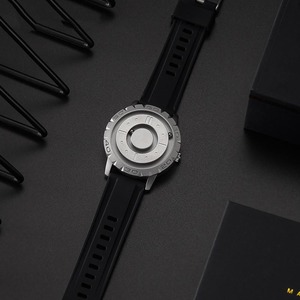 Soldes Exceptionnelles Montre à Quartz Créative à Bille Magnétique pour Homme Montre Tendance Noire Cool et Luxueuse Sans Bordure pour Homme Orologio Uomo - Product Image 6