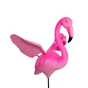 New Products Private Design DIY Logo Model Bird Toy Pink Plastic Flamingo Landscaping Field Garden Ornament