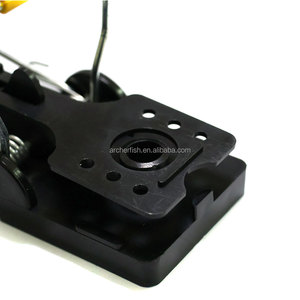 Dayanıklı ABS malzeme katı siyah Metal fare yapış tuzak kapalı ve açık haşere kontrolü için kolay kurulum - Product Image 4