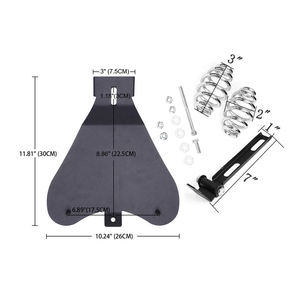 Yd197 Retro sedile a molla per moto Vintage con supporto per sedile, moto coccodrillo sedile da Solo per Harley Chopper Cruiser - Product Image 6
