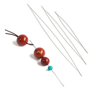 Bottle Shaped <b>Beading</b> Needles Alloy Large Eyed <b>Threading</b> Needle Jewelry Making Tools For Bracelet Necklace Crafting Kit - Product Image 1