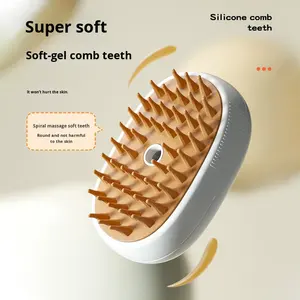 1 kendi kendini temizleme tarak şarj edilebilir buharlı fırça elektrikli ördek sprey tarak <span class=keywords><strong>Pet</strong></span> tarak plastik çevre dostu <span class=keywords><strong>Pet</strong></span> malzemeleri - Product Image 4