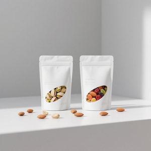 Tùy chỉnh Ziplock in nhựa trắng mờ trắng gói thực phẩm Túi Ziplock với cửa sổ - Product Image 3