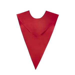 Estola de Coro de Satén de Primera Calidad, Ligera, de Color Liso, Forma Triangular, Cuello en V, Un Solo Color - Product Image 3