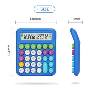 Calculatrice électronique à 12 chiffres, clé <span class=keywords><strong>PC</strong></span>, grand écran, calculatrice de bureau, puissance 2024 - Product Image 4