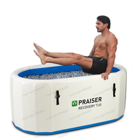 Athlètes Formation Thérapie Baignoire Gonflable Adulte Spa Extérieur Glace Baignoire Portable Baignoire