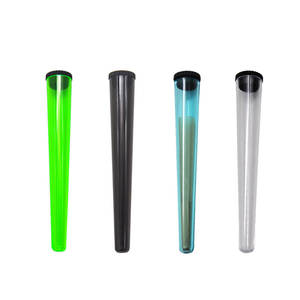 plastic pre rolled cones holder tube container pre roll smoking cones doob holder tube container smoking accessories wholesale