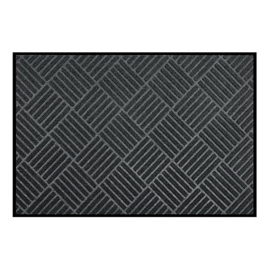 EIFFEL HOME <b>Customized</b> Tire Pattern Modern Rectangle Gray Absorbent Non-Woven Fabric Non-Slip Rubber Backing Outdoor Commercial - Product Image 2