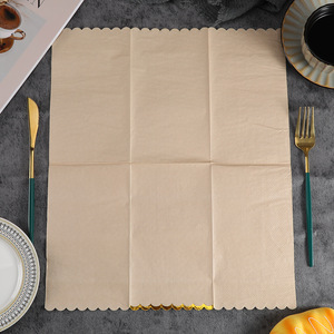 <b>Paper</b> Napkins 330mmx400mm Solid Color Hot Stamping Disposable For Restaurants Hotels Themed Party - Product Image 4