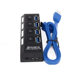 USB3.0HUB 4-port 3.0 Splitter 3.0 Hub With Independent Switch Hub 3.0 Extender