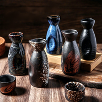 ESTICK Compacte Keramische Sake Decanter Set Japans Minimalistisch Design Lichtgewicht 50g per stuk Klein Familie Binnen Wijnproeverij