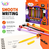 KAIX Emballage personnalisé OEM Ensemble de stylos gel Halloween 0,5 mm Pointe fine Stylos gel Halloween pour cadeaux promotionnels