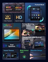 Moniteur d'appuie-tête de voiture Android XTRONS 14 pouces (1 paire) avec écran tactile QHD 2160*1440, capteur gyroscopique, entrée/sortie HD, lecteur TV 4K pour voiture