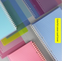 B5 Transparenter PP Spiralnotizbuch-Umschlag mit Fotokartenhüllen und Bindemittel-Kartenprotektoren Laminierung Druck