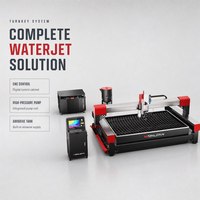 Machine de découpe à jet d'eau haute pression CNC 5 axes 420 MPa pour la découpe de précision du verre, du plastique, du caoutchouc et des matériaux composites