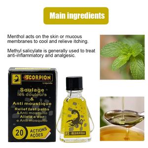 3ml <strong>Scorpion</strong> <strong>Oil</strong> Relieves Colds Wind <strong>Oil</strong> Body Health Care Medical Plaster <strong>Scorpion</strong> - Product Image 4
