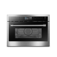 Four électrique compact de cuisson express en acier inoxydable à commande tactile de 1.6 pi cu avec réglage de verrouillage pour enfants