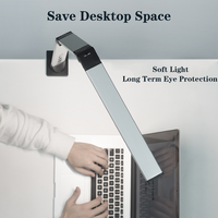 Lampes de table LED en aluminium pour salle de lecture, luminaires électriques modernes avec contrôle tactile à mémoire, lampe à pince pliable pour chambre à coucher, design flexible