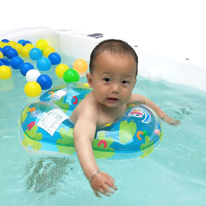 Infant Underarm Swim Ring Oval Cartoon Pattern Thickened <b>Inflatable</b> For Child Swimming Water Sports - Product Image 1